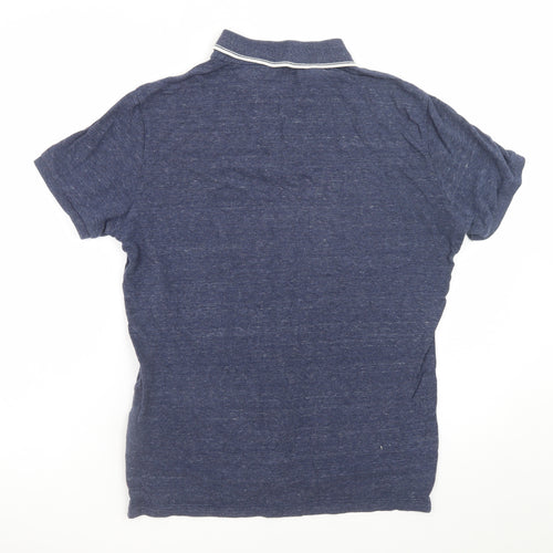 GAP Men's Blue Cotton Short Sleeve Polo Shirt Size S