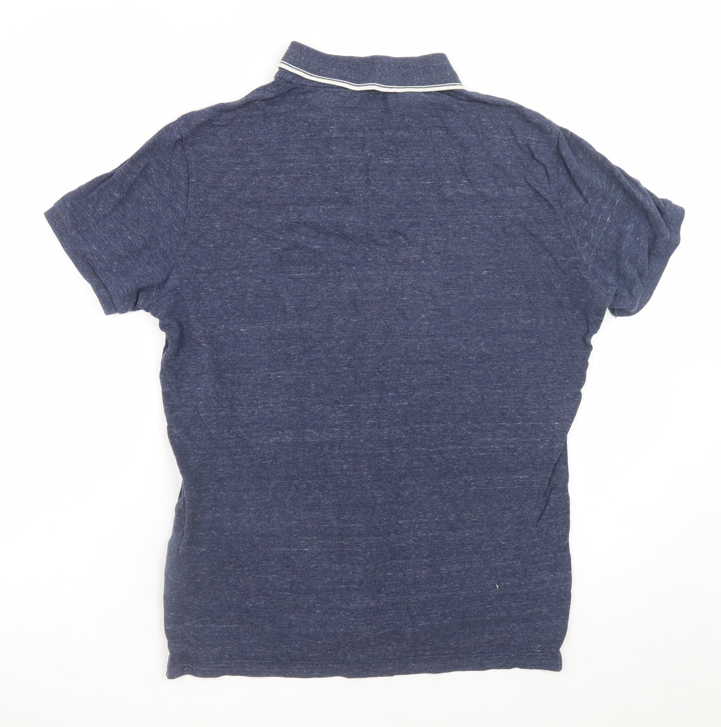 GAP Men's Blue Cotton Short Sleeve Polo Shirt Size S