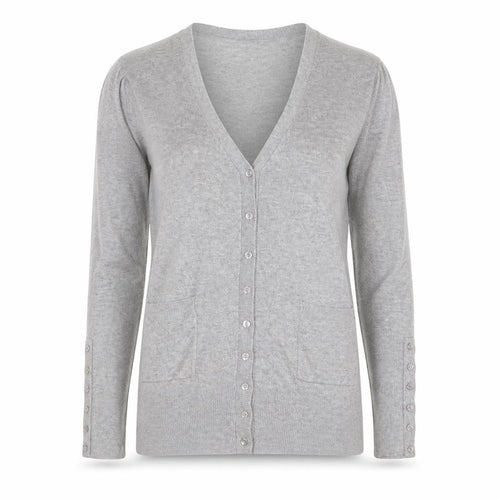 Dunnes Women’s Grey V-Neck Long Sleeve Cardigan Size 12