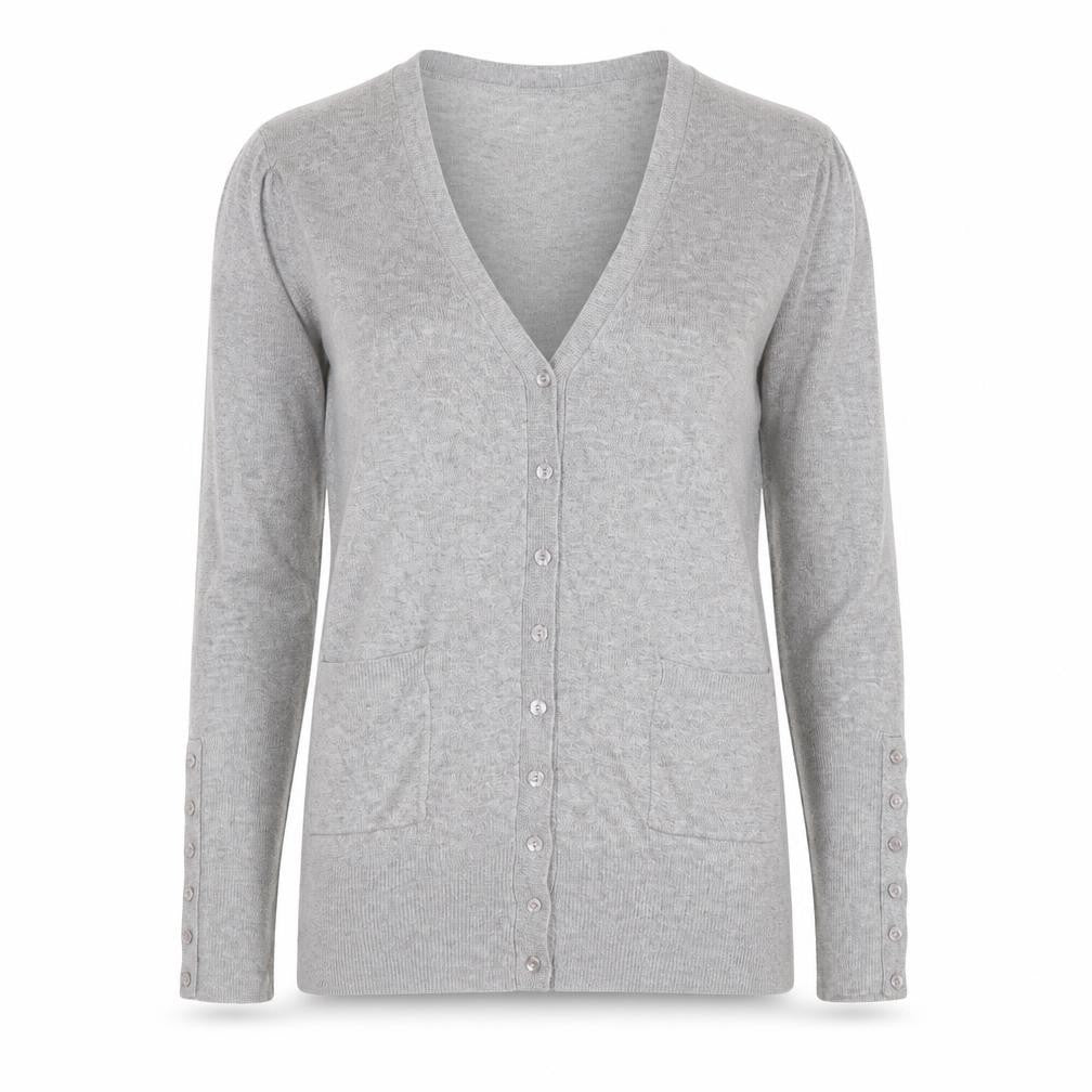 Dunnes Women’s Grey V-Neck Long Sleeve Cardigan Size 12