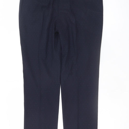 Next Women’s Black Polka Dot Slim Fit Long Length Trousers Size 10L