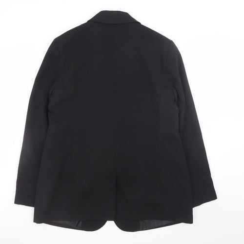 Dunnes Stores Women Black Regular Fit Two-Button Blazer Size 12