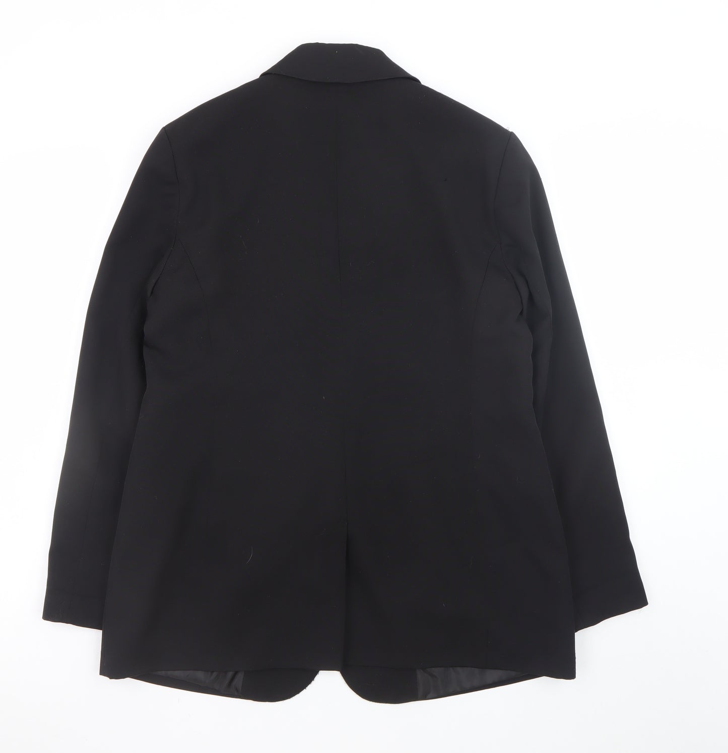 Dunnes Stores Women Black Regular Fit Two-Button Blazer Size 12