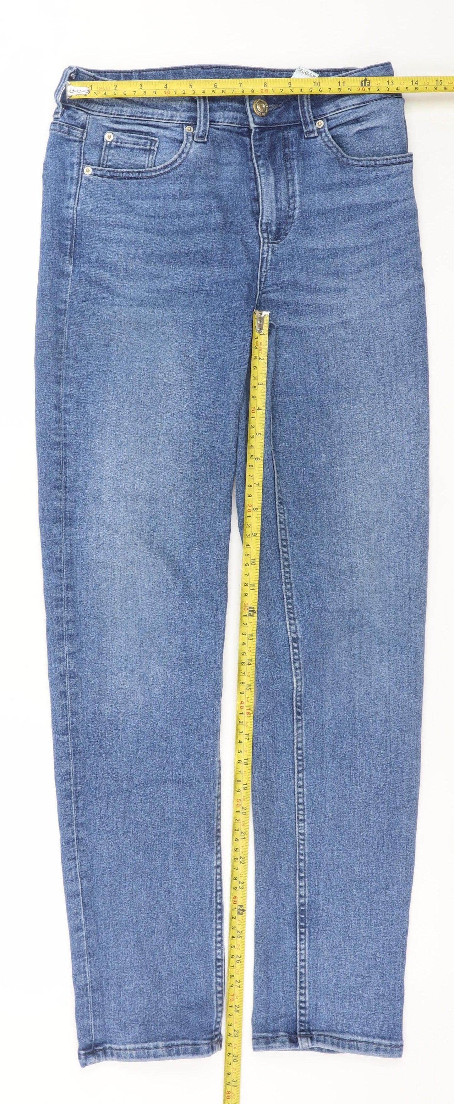 Marks and Spencer Women's Blue Size 8 Skinny Stretch Jeans