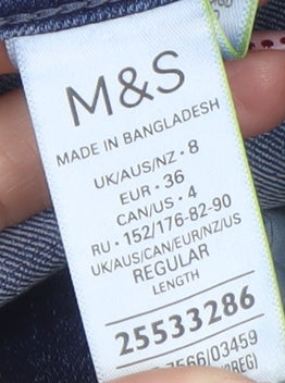 Marks and Spencer Women's Blue Size 8 Skinny Stretch Jeans