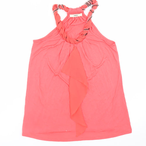Oasis Women’s Pink Halter Neck Camisole Tank Top XS