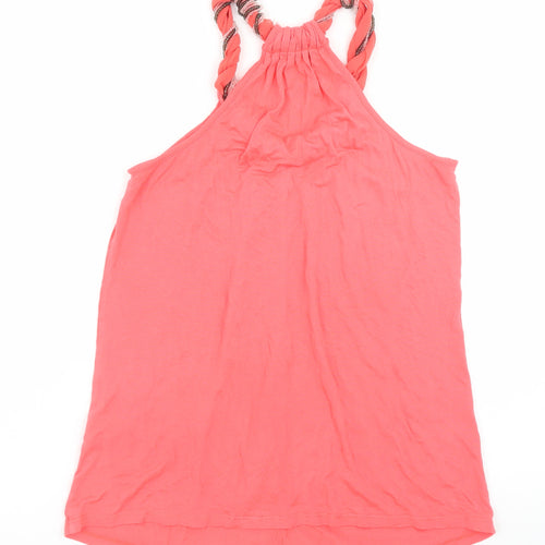 Oasis Women’s Pink Halter Neck Camisole Tank Top XS