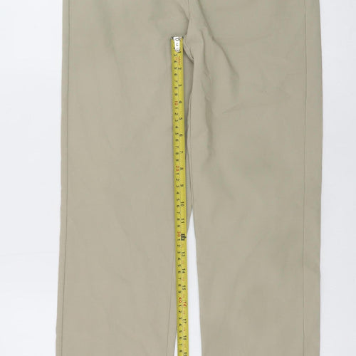 D.E.C.K by Decollage Womens Beige Chino Stretch Trousers L