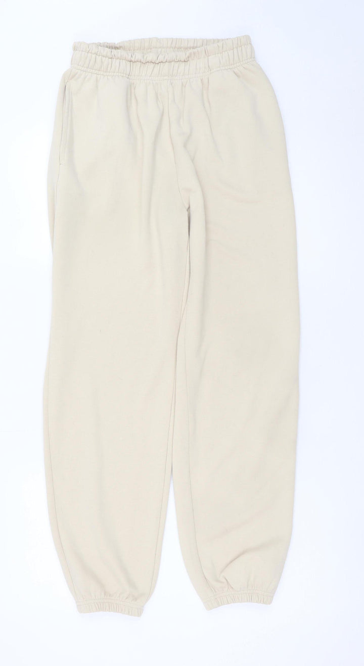 Dunnes Stores Women’s Beige XS Elastic Waist Fleece Sweatpants