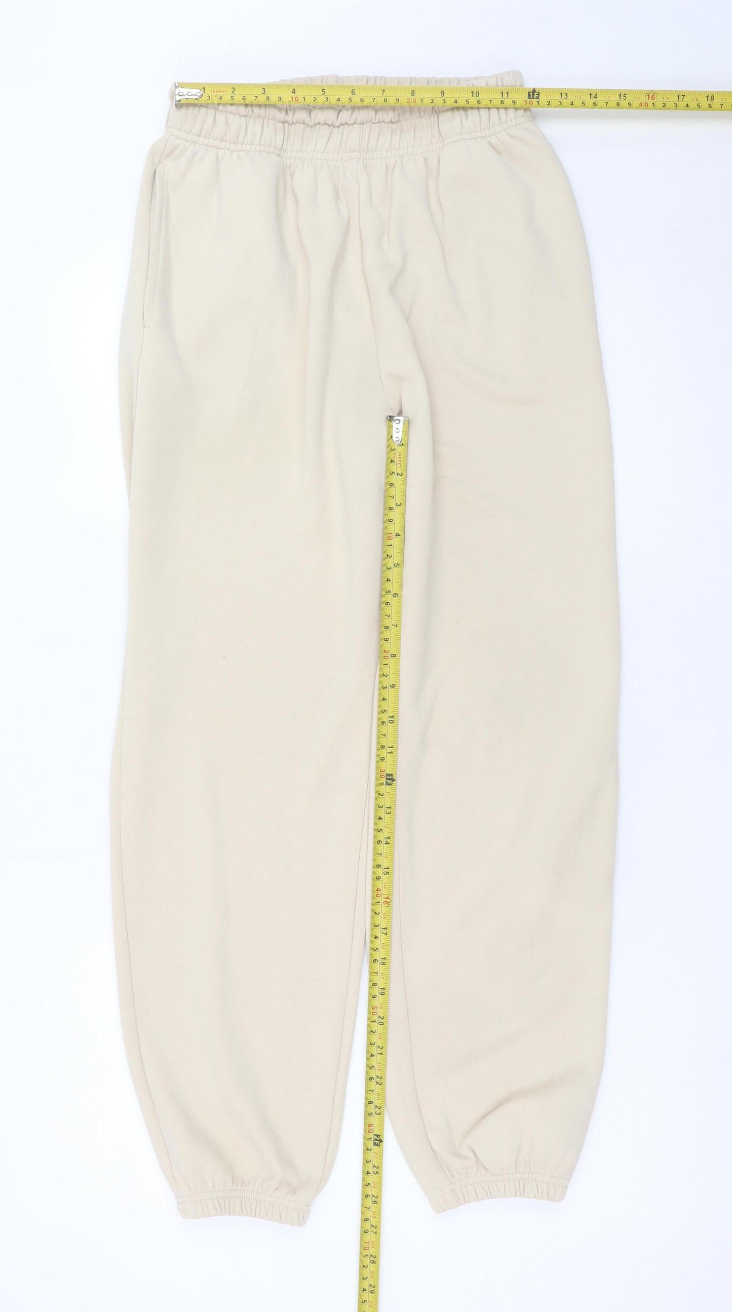 Dunnes Stores Women’s Beige XS Elastic Waist Fleece Sweatpants