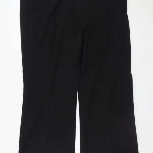 Bm Women Black Size 20 Wide-Leg Stretch Trousers