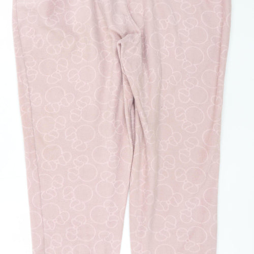 Disney Minnie Mouse Women Pink Fleece Pyjama Pants XXL