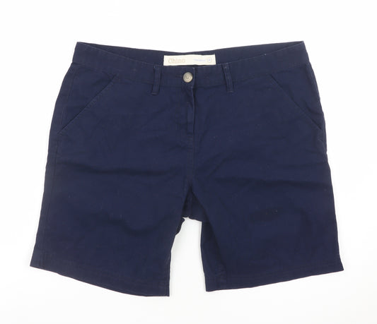 Next Men’s Blue Chino Shorts L Regular Fit Cotton Summer Wear