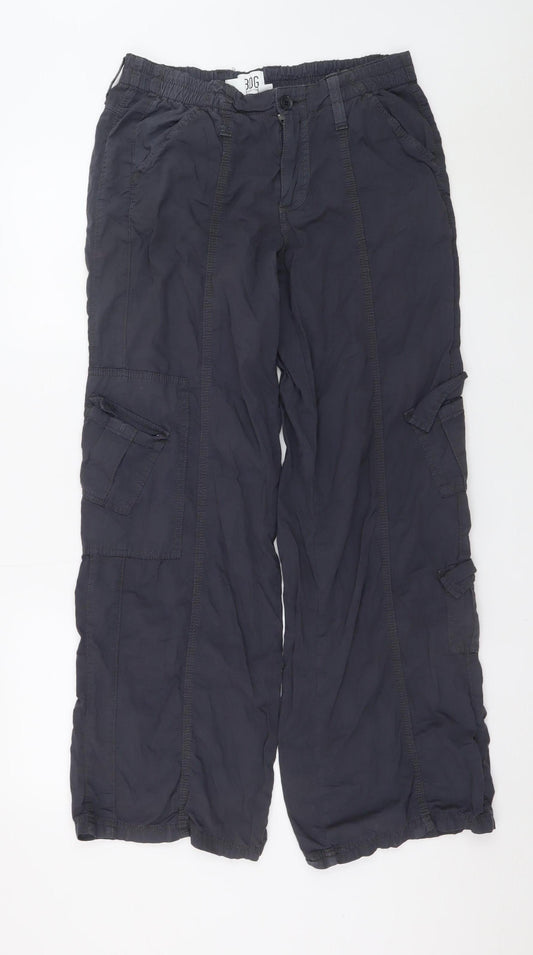 BDG Urban Outfitters Men's Black Cargo Trousers M Regular Cotton