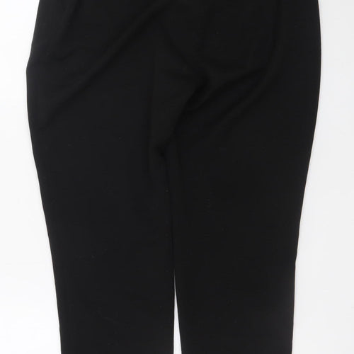 Dunnes Women’s Black Size 12 Jogger Trousers with Drawstring Waist