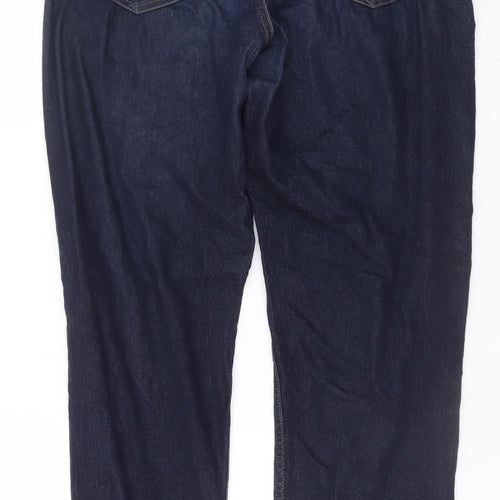 Denim Co. Women's Blue Straight Stretch Jeans Size 12