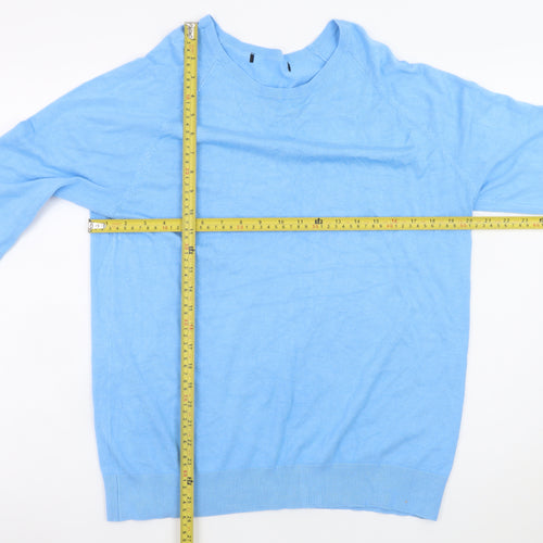 Dunnes Stores Women's Blue XL Crew Neck Pullover Jumper