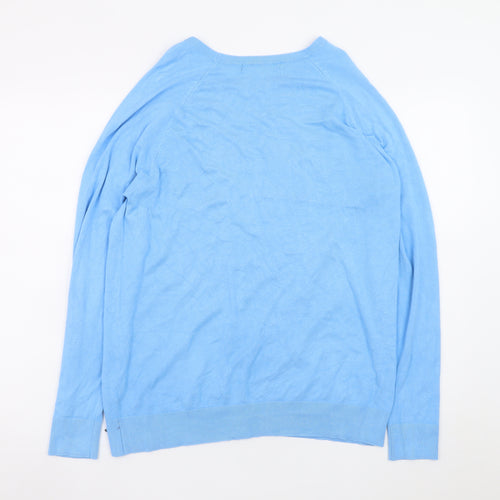 Dunnes Stores Women's Blue XL Crew Neck Pullover Jumper