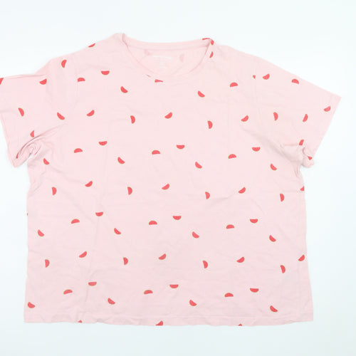 Dunnes Stores Men’s Pink Watermelon Print Cotton T-Shirt XL