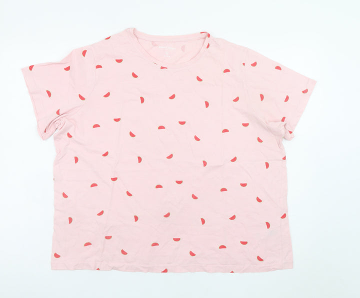 Dunnes Stores Men’s Pink Watermelon Print Cotton T-Shirt XL