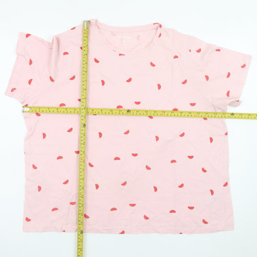 Dunnes Stores Men’s Pink Watermelon Print Cotton T-Shirt XL