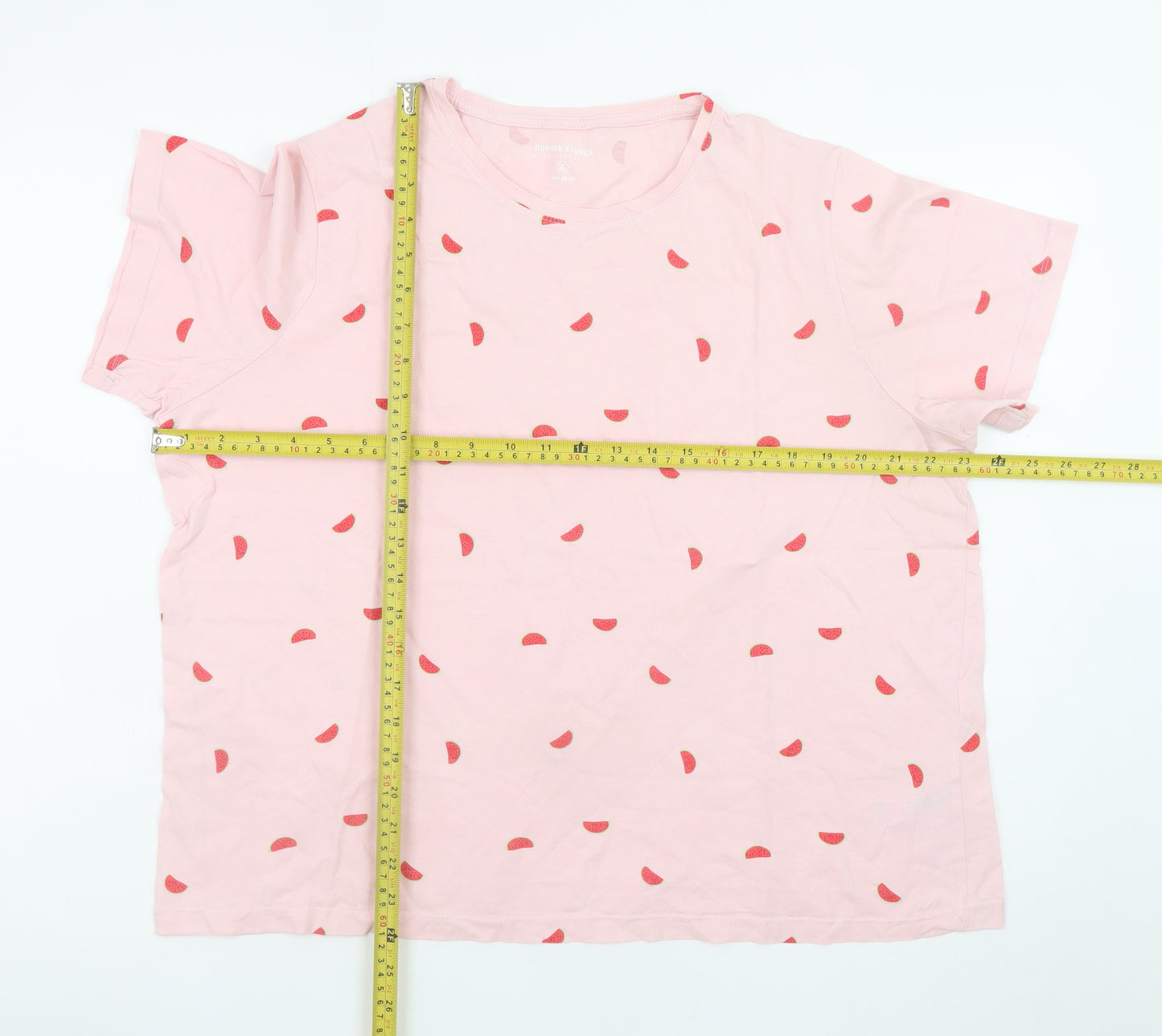 Dunnes Stores Men’s Pink Watermelon Print Cotton T-Shirt XL