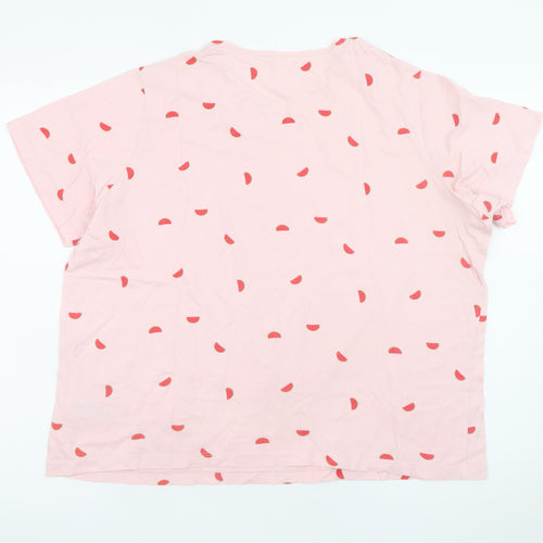 Dunnes Stores Men’s Pink Watermelon Print Cotton T-Shirt XL