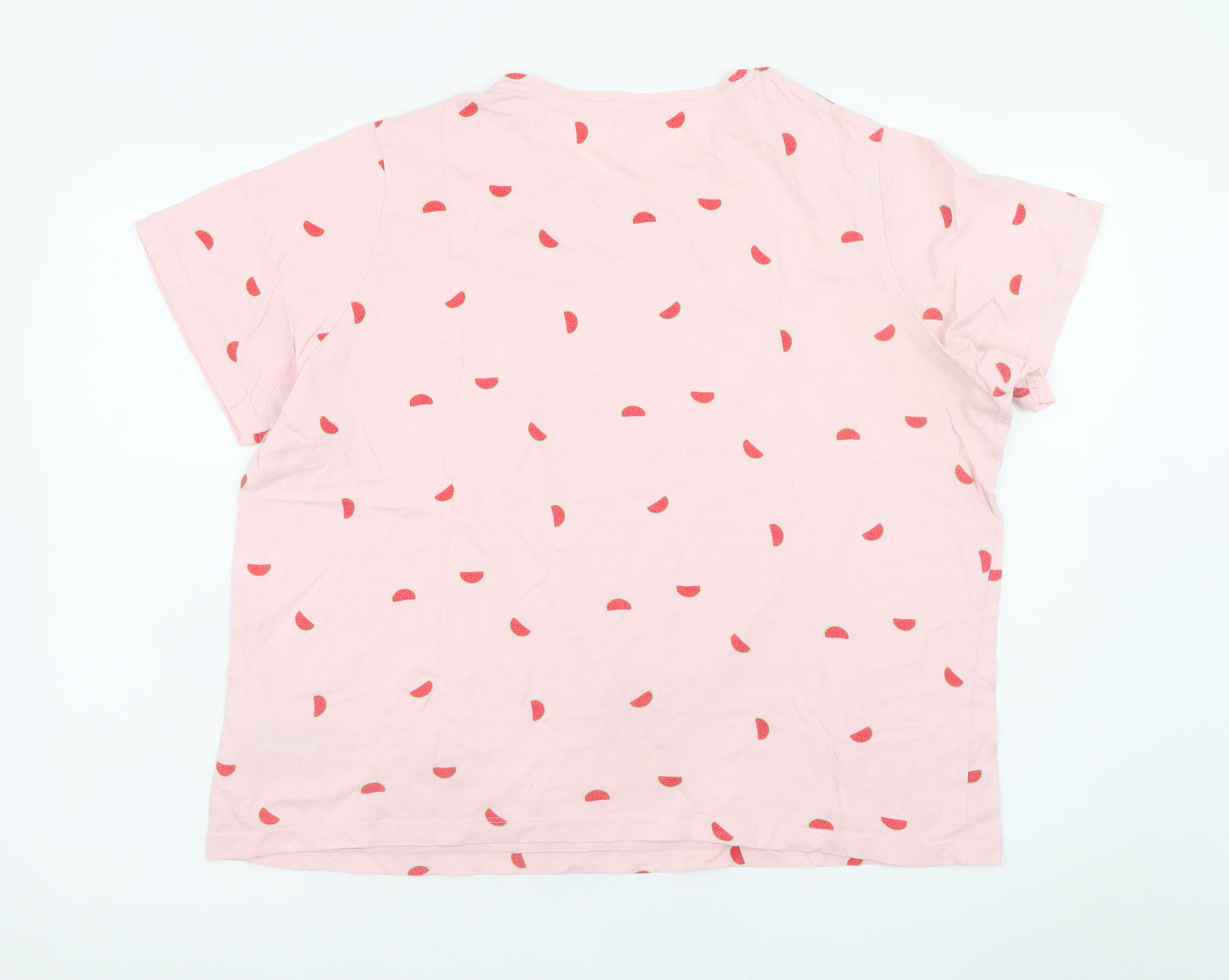 Dunnes Stores Men’s Pink Watermelon Print Cotton T-Shirt XL