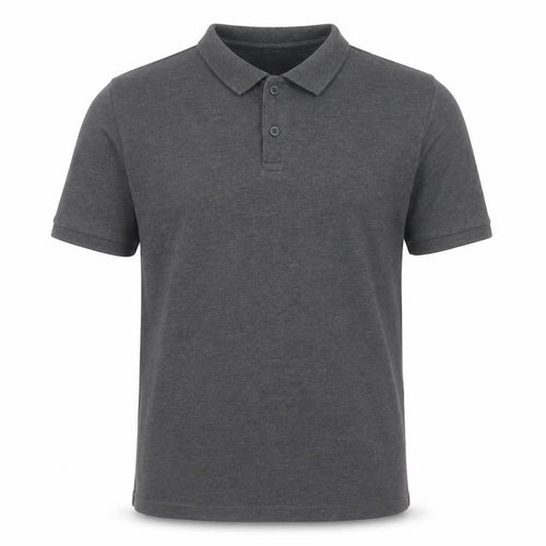 ASOS Men’s Grey Short Sleeve Cotton Blend Polo Shirt Size L