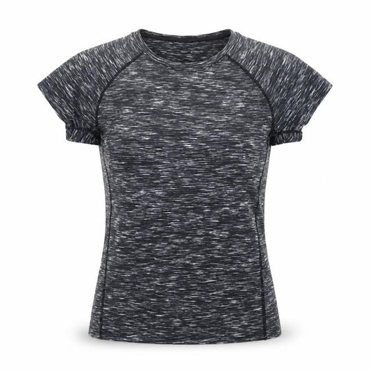 Atmosphere Womens Black Grey Short Sleeve Activewear T-Shirt Size 8