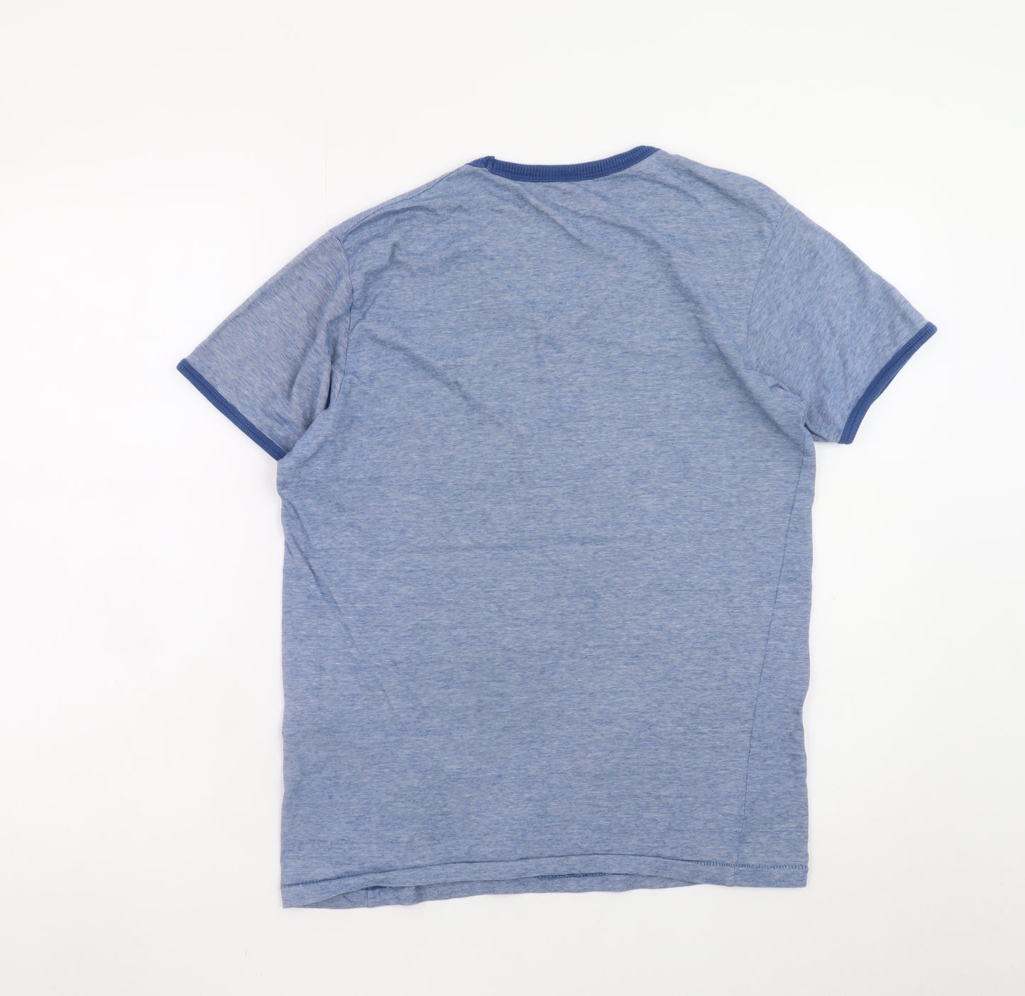 Cedar Wood State Men's Blue V-Neck Short Sleeve T-Shirt Size S