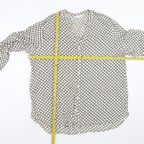 Primark Women Black Geometric Chiffon Blouse Size L