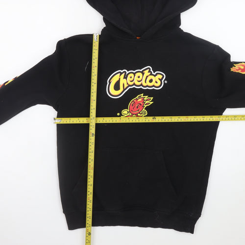 Cheetos Men’s Black XS Pullover Hoodie Graphic Print Fleece