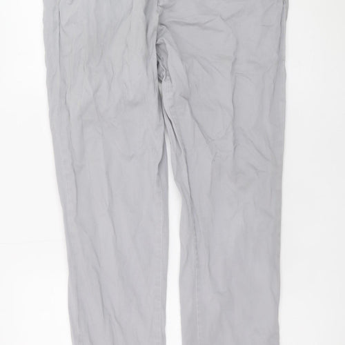 Jack & Jones Men’s Grey Straight Fit Jeans 36W 32L Cotton Blend