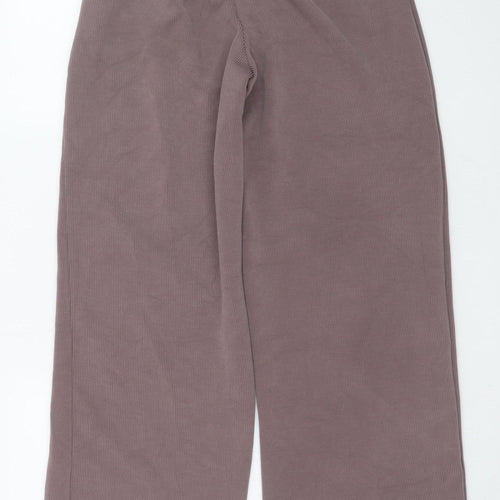 Dunnes Stores Womens Brown XS Wide-Leg Sweatpants Relaxed Fit
