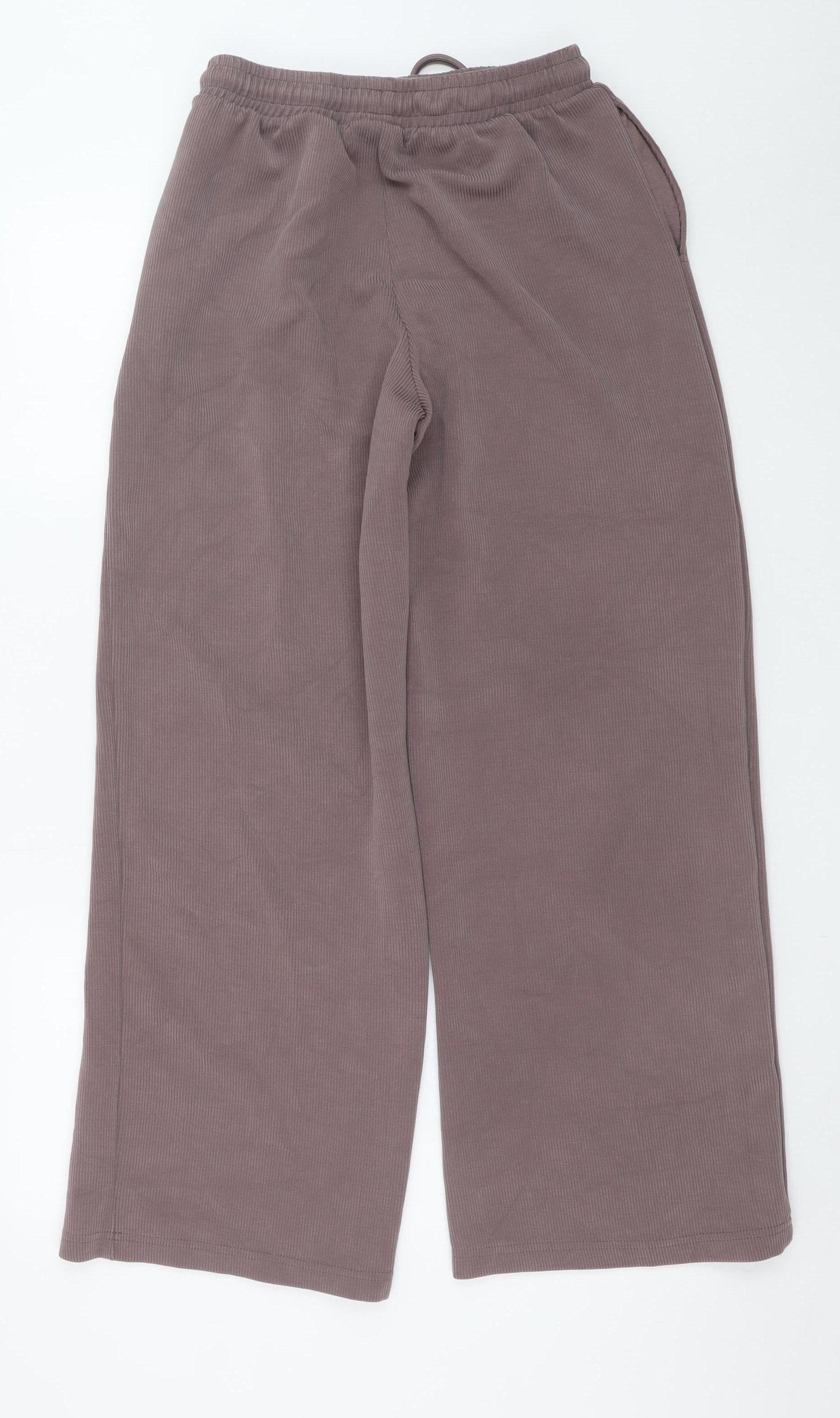Dunnes Stores Womens Brown XS Wide-Leg Sweatpants Relaxed Fit
