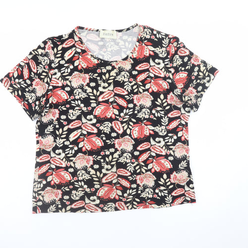Eastex Women's Multicoloured Floral Jersey T-Shirt Size 12