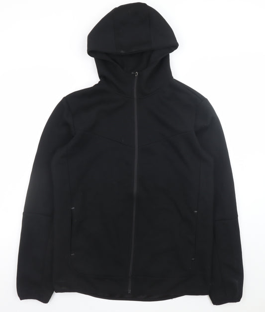 Primark Men's Black Full Zip Hoodie M Regular Fit Workout Fleece
