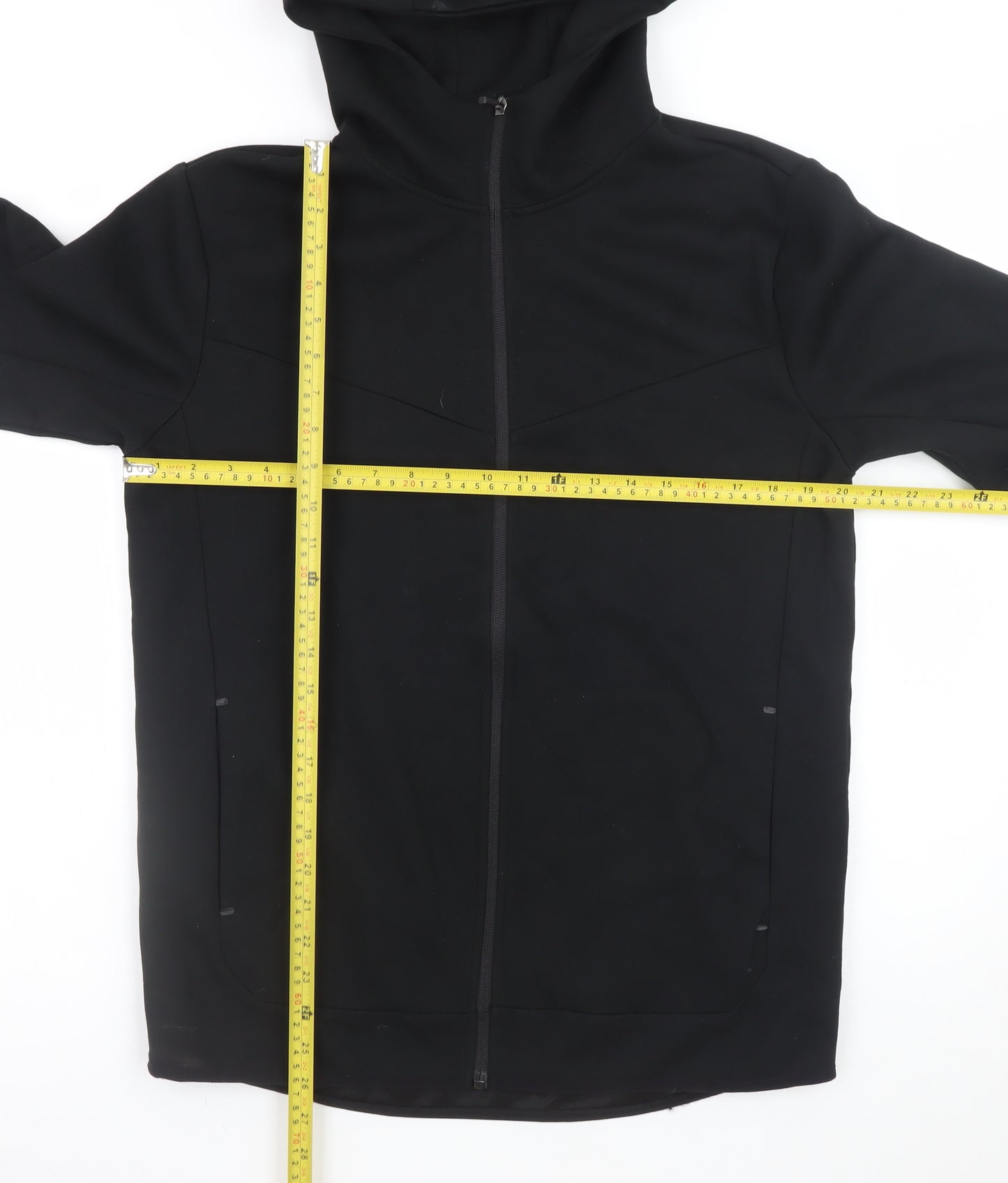 Primark Men's Black Full Zip Hoodie M Regular Fit Workout Fleece