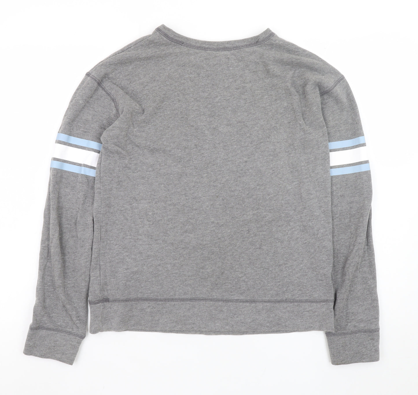 Hollister Women Grey Pullover Sweatshirt Small Los Angeles Print