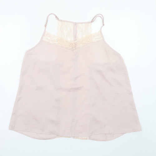 Secret Possessions Womens Plus Pink Lace Cami Top Size 18-20