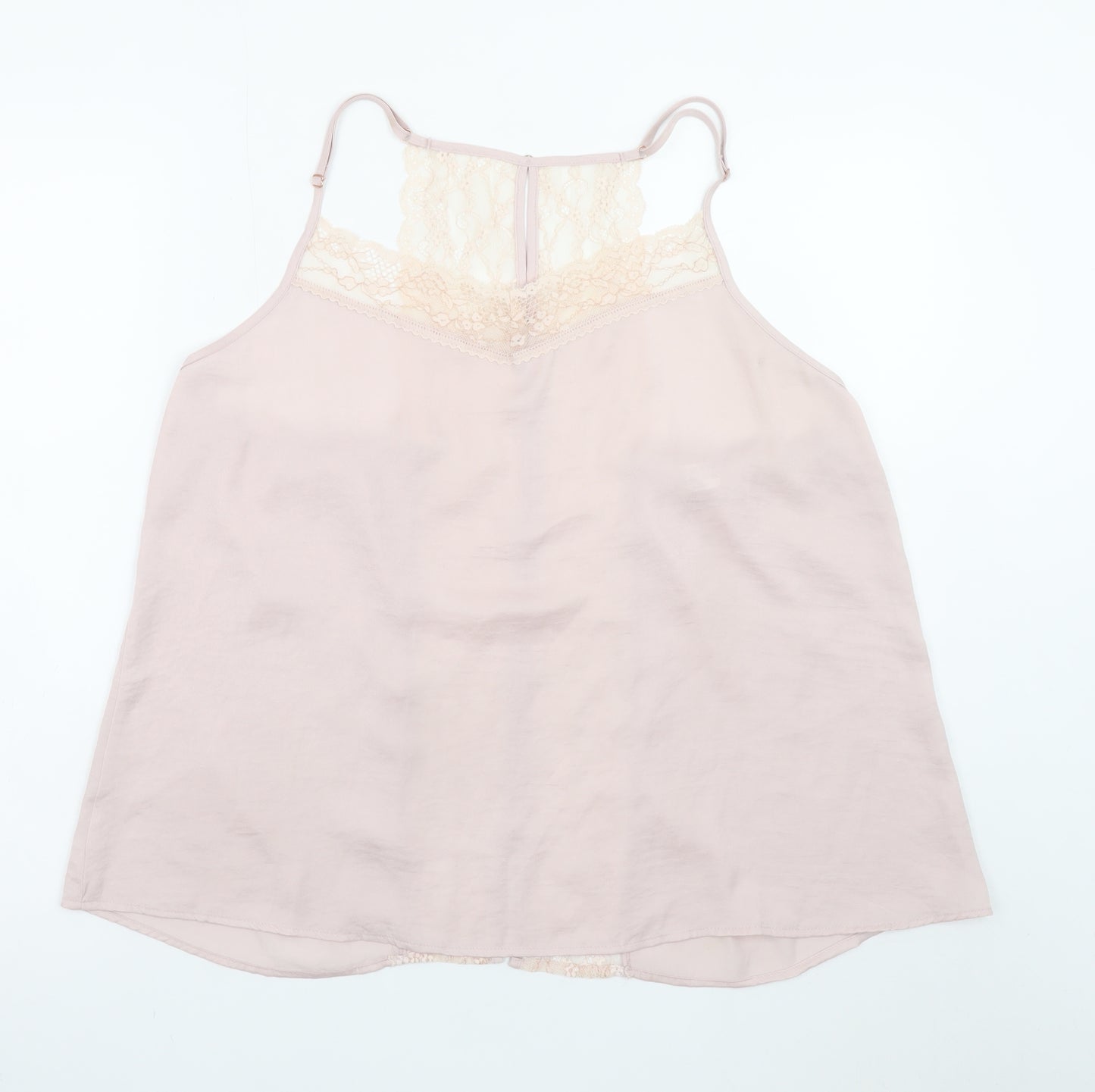 Secret Possessions Womens Plus Pink Lace Cami Top Size 18-20