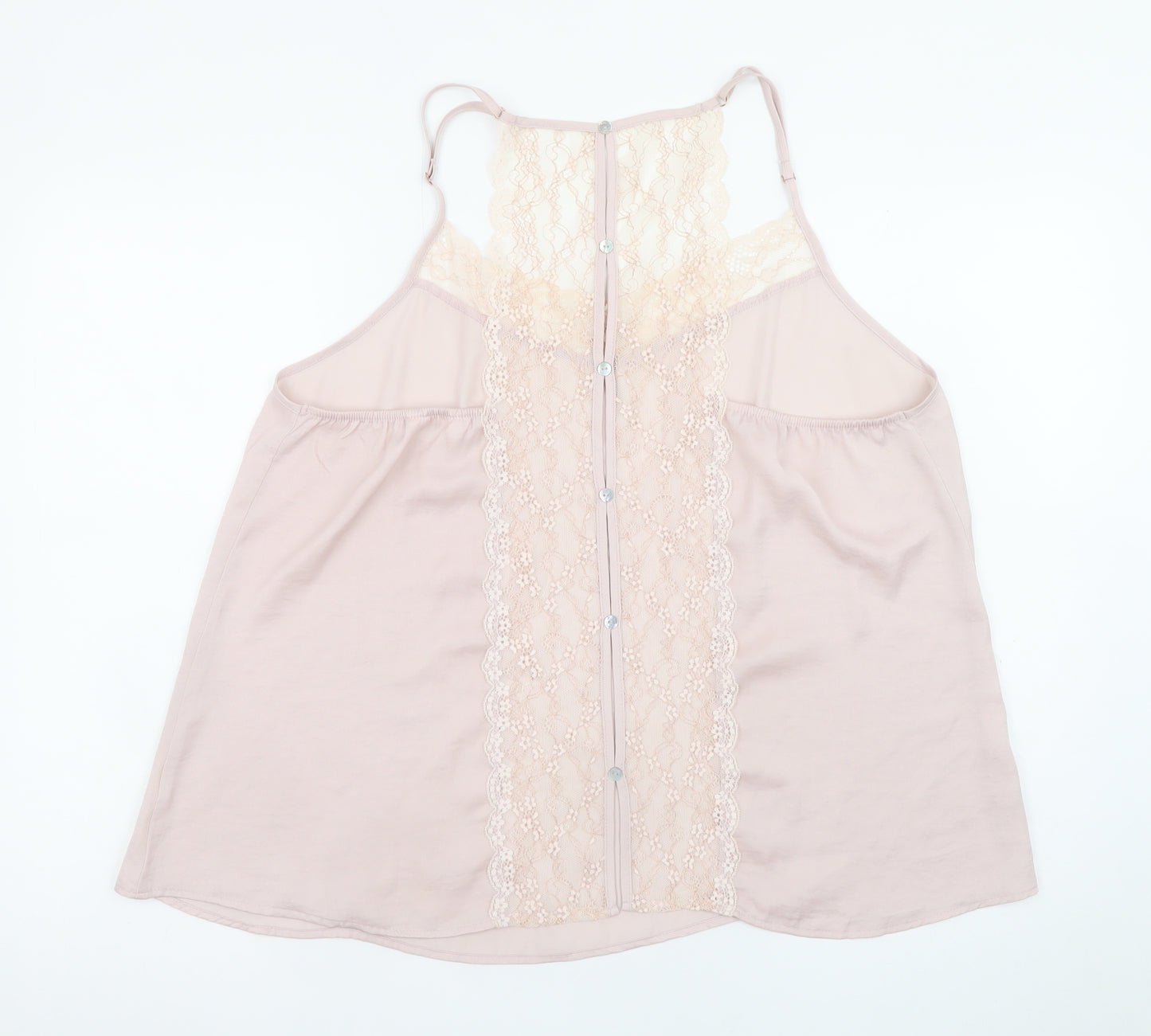 Secret Possessions Womens Plus Pink Lace Cami Top Size 18-20