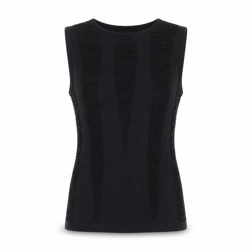 Collusion Women's Black Sleeveless Slim Fit Tank Top M/L