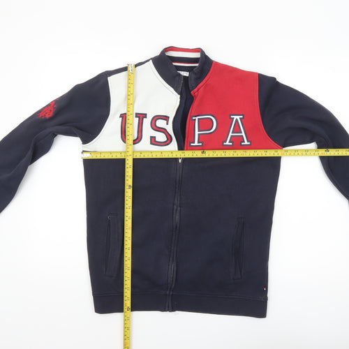 U.S. Polo Assn. Boys Navy Blue Colourblock Track Jacket 14-15 Years