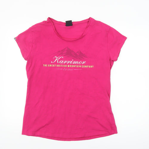 Karrimor Womens Pink Short Sleeve Crew Neck T-Shirt Size 18