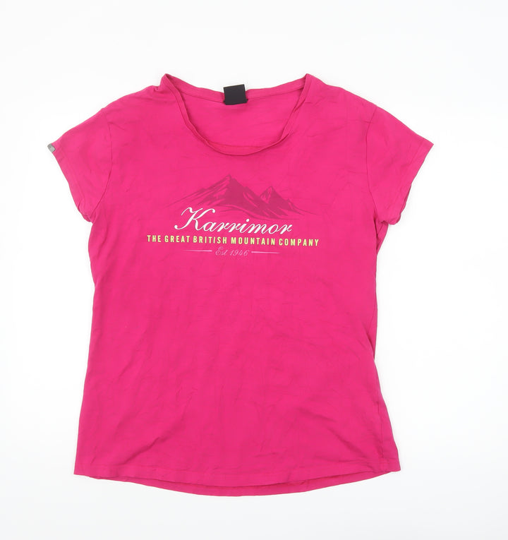 Karrimor Womens Pink Short Sleeve Crew Neck T-Shirt Size 18