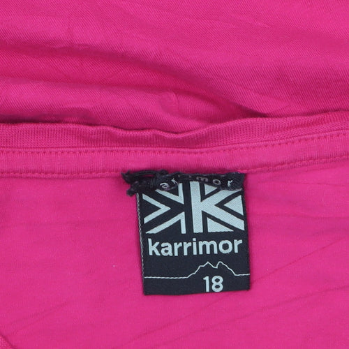 Karrimor Womens Pink Short Sleeve Crew Neck T-Shirt Size 18