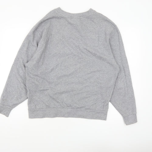 Collusion Men’s Grey 'Somedays' Graphic Pullover Sweatshirt XS