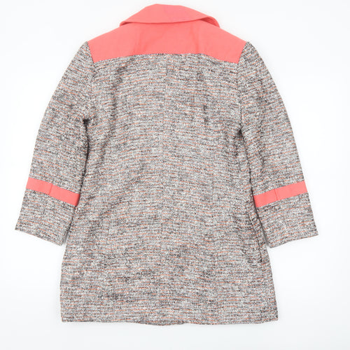 ASOS Women’s Multicoloured Tweed Mid-Length Overcoat UK 10